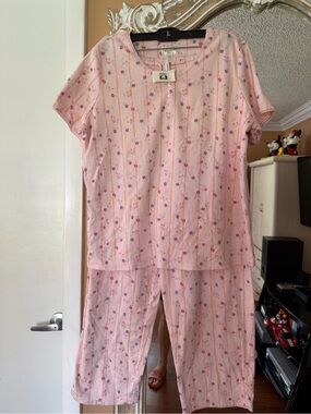 NWT Sears Classic Elements Pink Pajama Set
